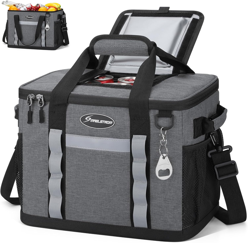 Collapsible Soft Cooler Bag 35 Cans Leakproof Beach Camping Cooler10