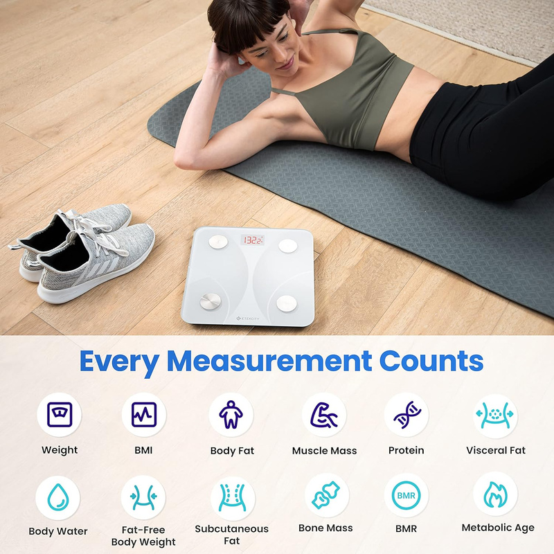 Body Weight Scale Smart Digital Bluetooth Body Fat BMI 400lb Analyzer1