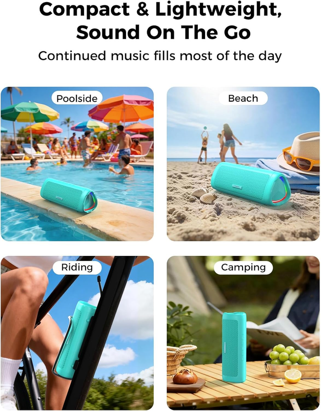 Portable Bluetooth Speaker 20W Wireless IPX5 Waterproof 24H Playtime6