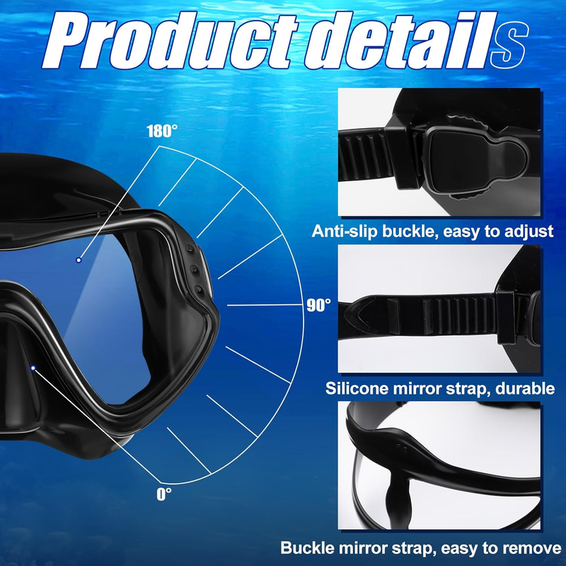 6 Pack Swim Goggles with Nose Cover Anti-Fog Leakproof Diving Mask for Adults Yo2