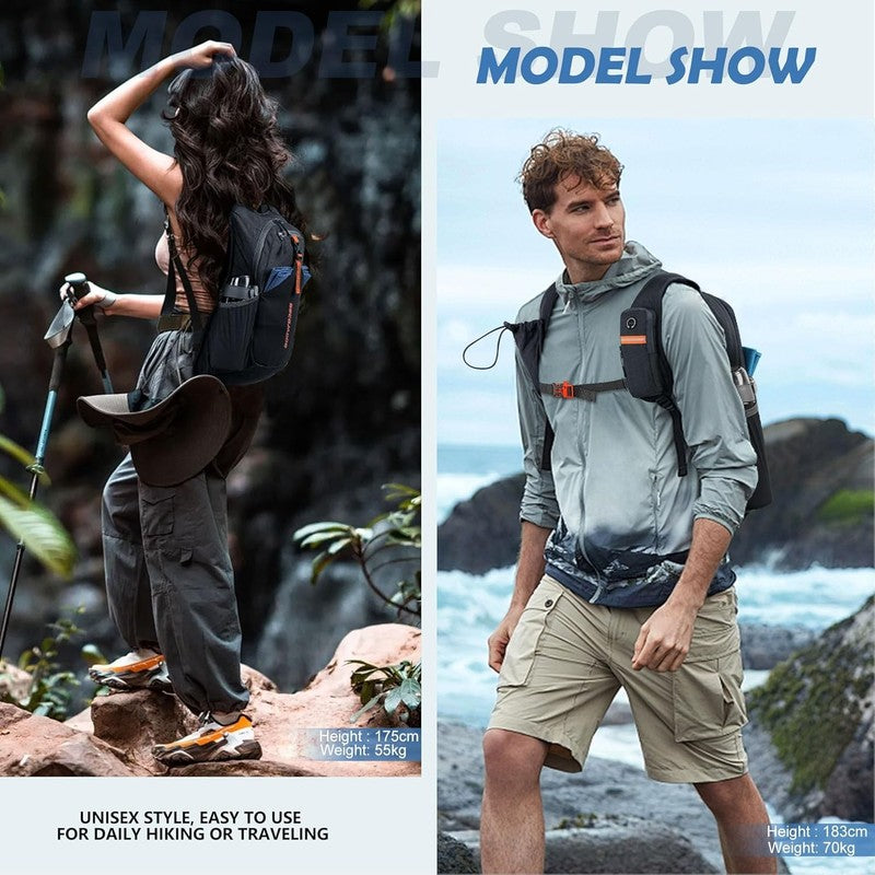 15L Small Hiking Backpack for Men Women Foldable Packable Back Pack Ultralight H7