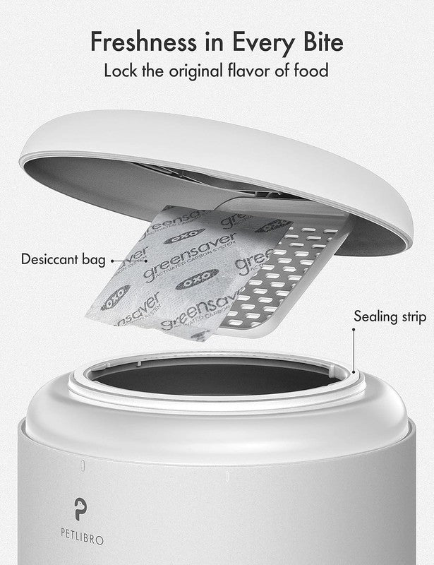 Automatic Cat Feeder, Timed Pet Food Dispenser for Cats Dogs, 6 Meal Daily White5