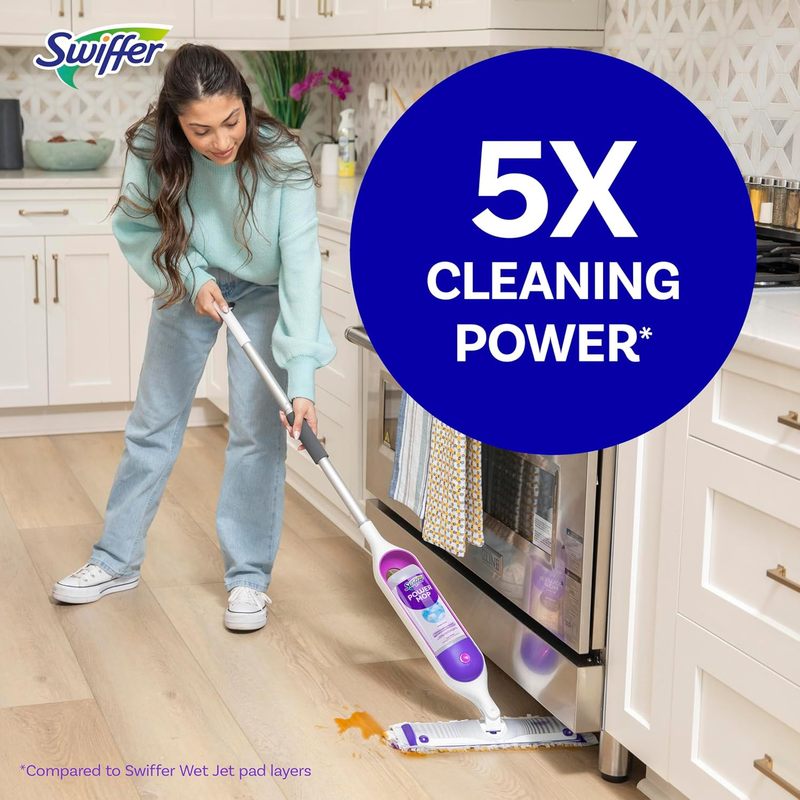 Powermop Multi Surface Mop Kit for Floor Cleaning, Includes Powermop, 2 Mopping 2