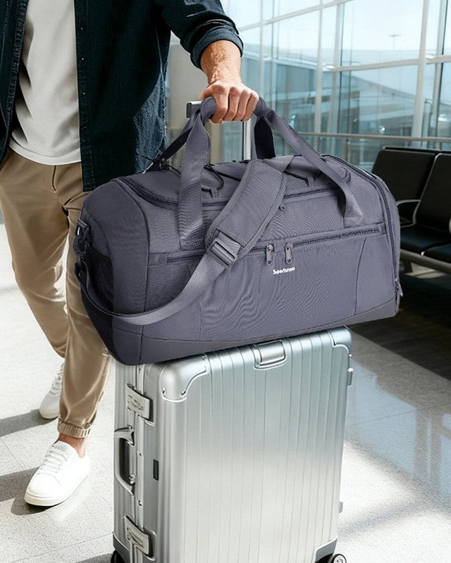 Gym Bag for Men Large Capacity Duffel Bags with Shoe Compartment Tote with Troll8