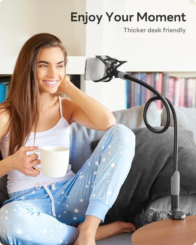 Flexible Gooseneck Phone Holder for Desk   Clip Mount for Phone & Switch5