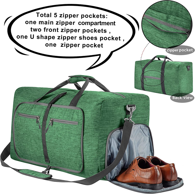 Foldable Travel Duffle Bag 65L 85L 115L Water Resistant Weekender Bag3