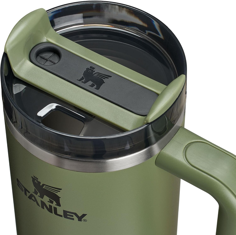 Stanley Quencher H2.0 30oz Tumbler w/ Handle Straw Insulated Dried Pine1