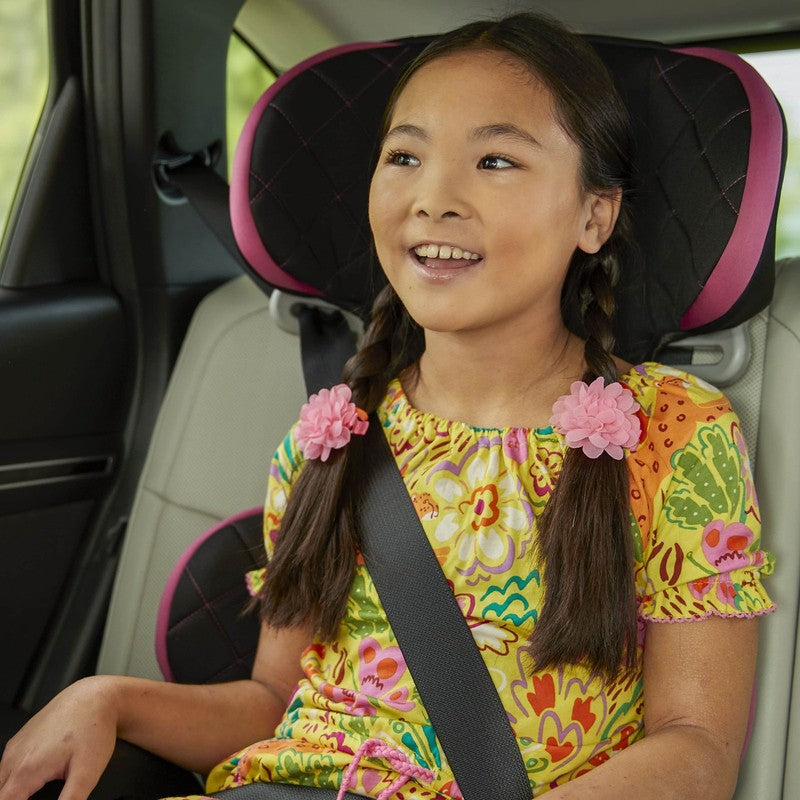 Pronto Trend Belt-Positioning Toddler Booster Car Seat Violet Diamonds2