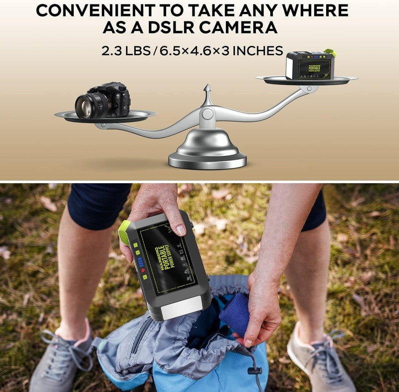 Portable Power Station 88Wh Camping Lithium Battery Solar Generator Fast Chargin7