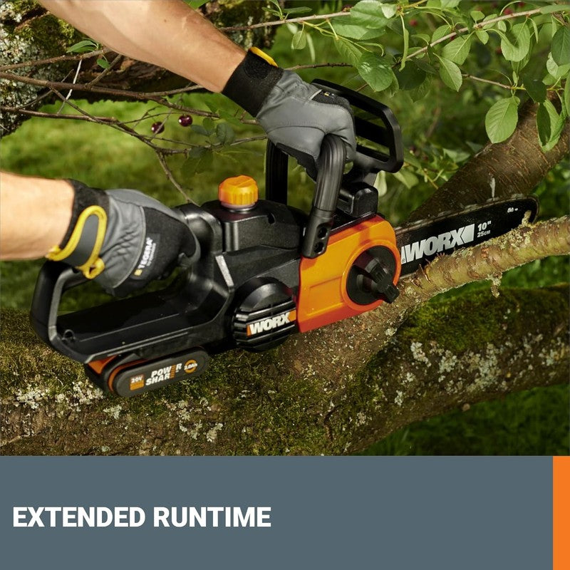20V Cordless Chainsaw with Auto-Tension - 10" Cutting Power3