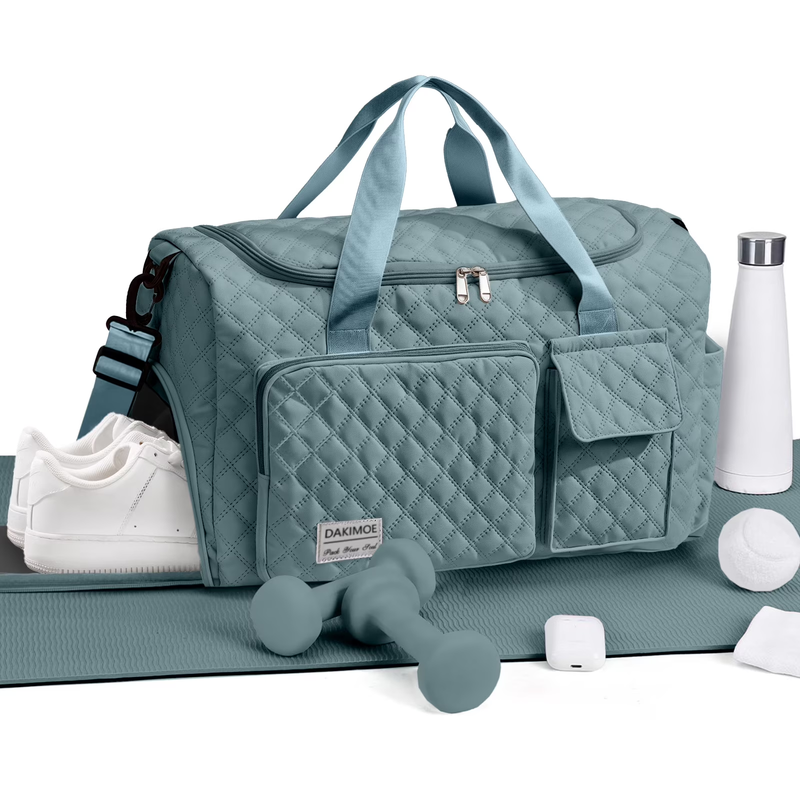 Travel Duffle Bag for Women Men, Weekender Overnight Bags Carry on Gym Bag with1