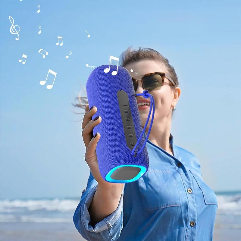 Bluetooth Speaker, IPX5 Waterproof, RGB Lights, BT5.3, TWS, Long Playtime, Blue1