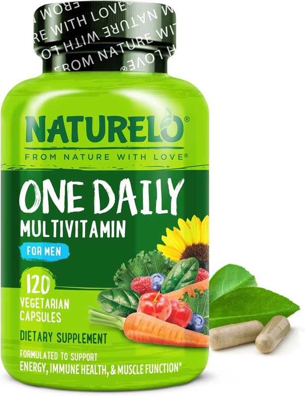 NATURELO Men's Daily Multivitamin - 120 Vegan Capsules for Energy & Health8