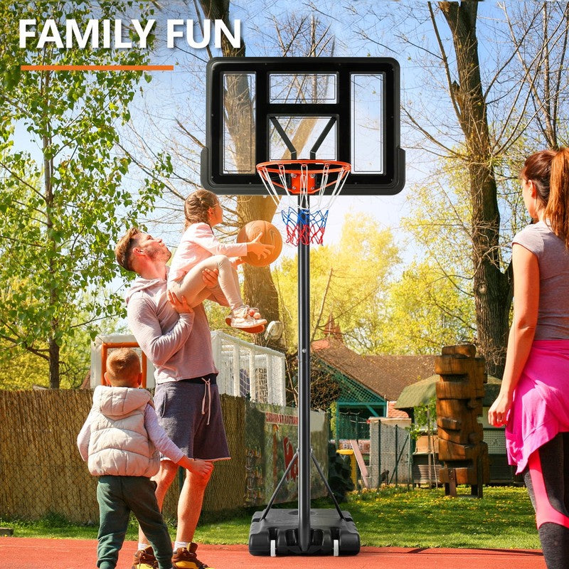 44" Shatterproof Backboard Basketball Hoop, 4.2 10Ft Adjustable Height, Portable4