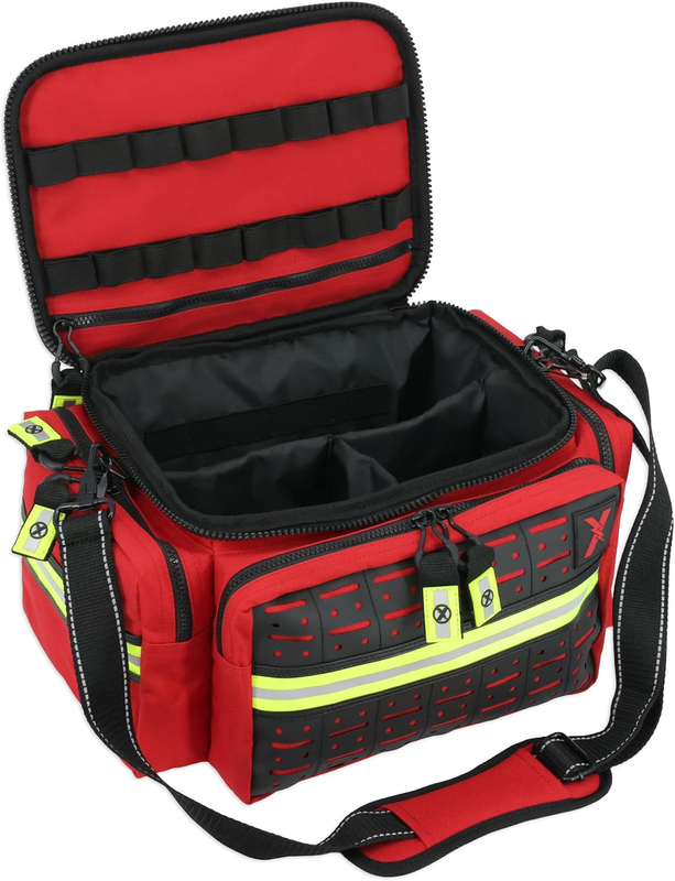 Lightning X EMT Bag LXMB25 Fully Stocked 240+ EMS Trauma Kit Red8