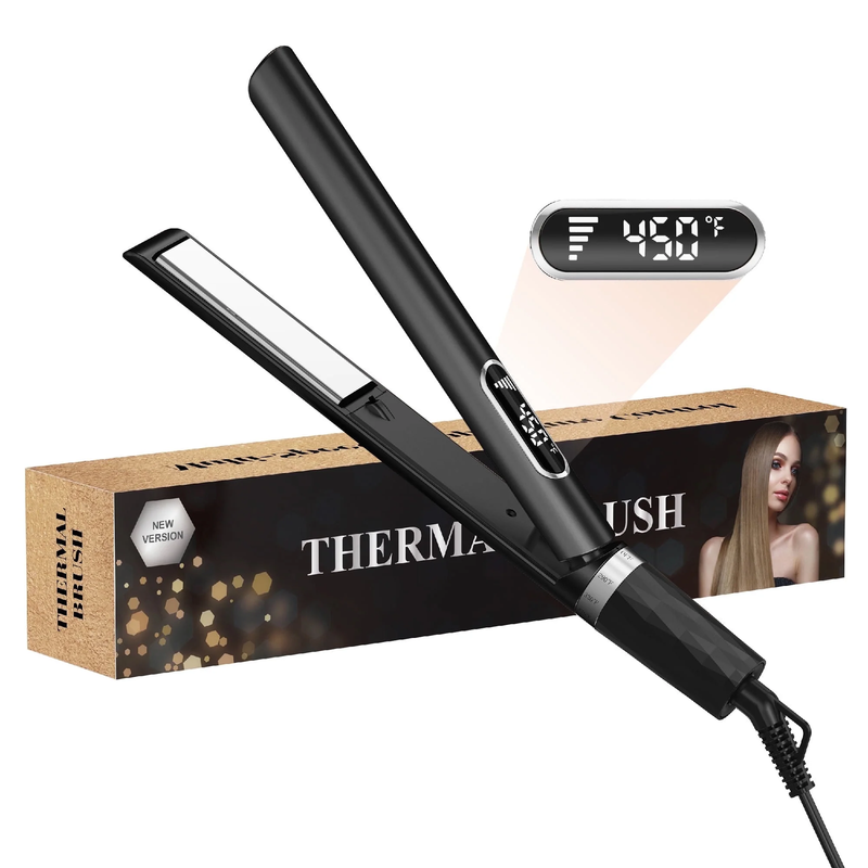 Hair Straightener, 1 Inch Flat Iron Curling, Curling Iron Ceramic, Dual Voltage,6