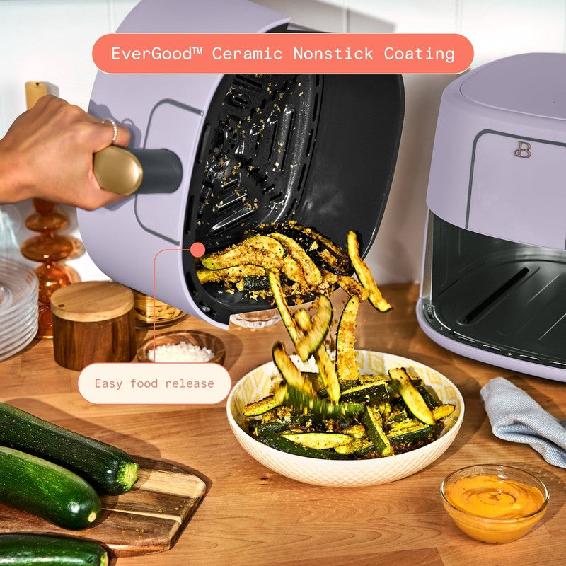 6 Qt Air Fryer w/ Turbocrisp Technology Evergood Ceramic Nonstick Lavender5