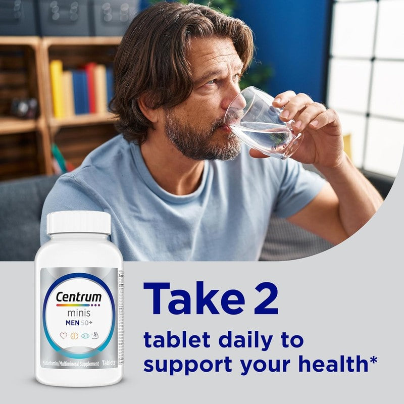Minis Silver Multivitamin for Men 50+, Supports Memory & Cognition, 280 Ct5