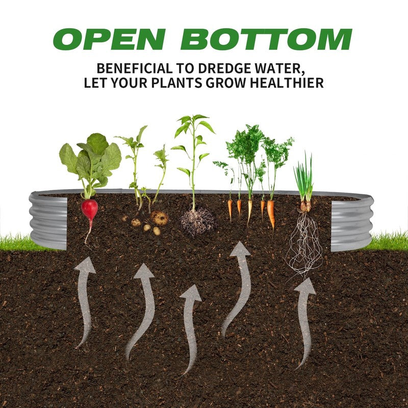 Galvanized Raised Garden Bed Kit, Galvanized Planter Raised Garden Boxes Outdoor5