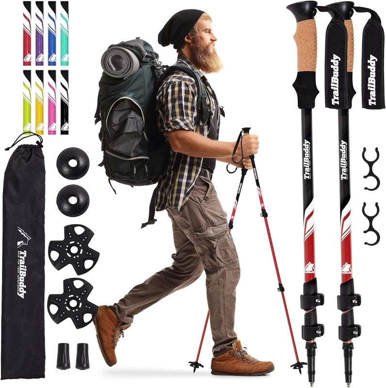 Trekking Poles – Lightweight 7075 Aluminum Hiking Poles for Women, Men & Seniors1
