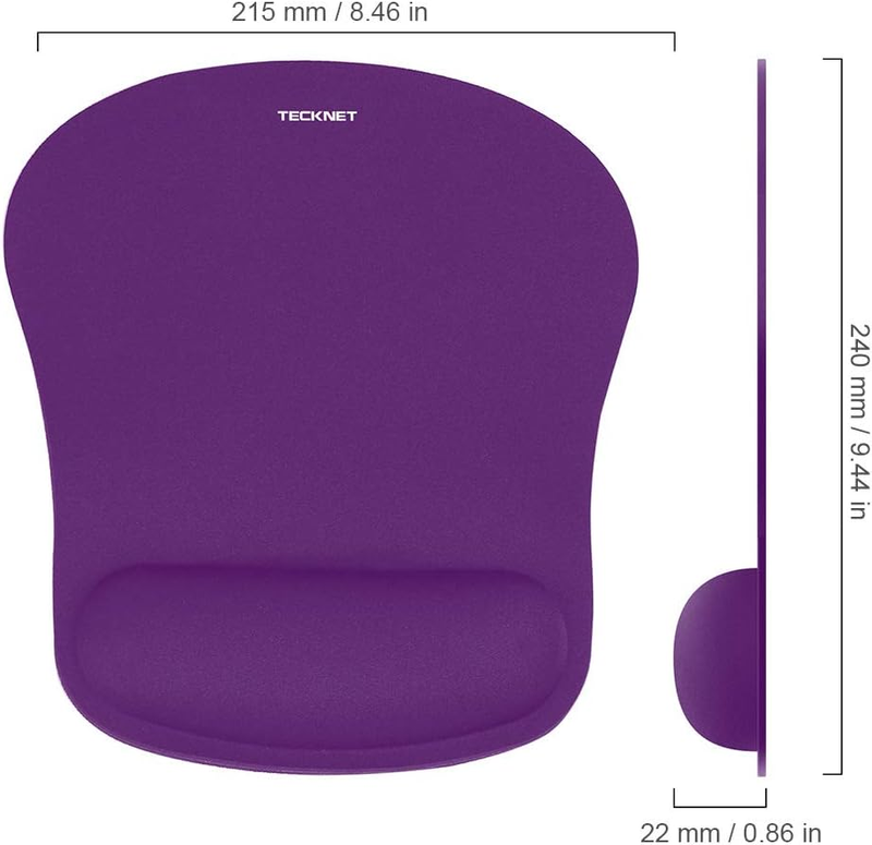 Mouse Pad with Wrist Support Ergonomic Non-Slip Waterproof Purple5