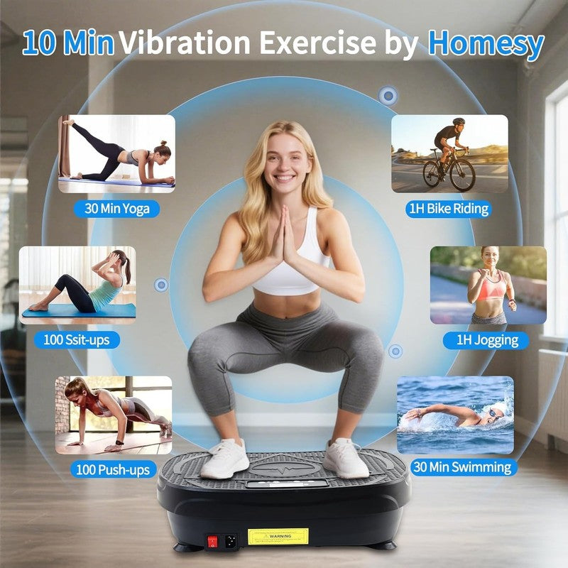 Homesy Vibration Plate Exercise Machine Full Body Shake Home Fitness Gym3