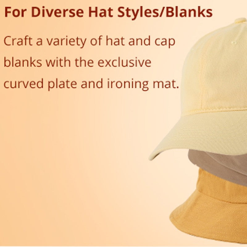 Hat Press, Heat Press Machine W/Lcd Multifunctional Design Cap Sublimation White4