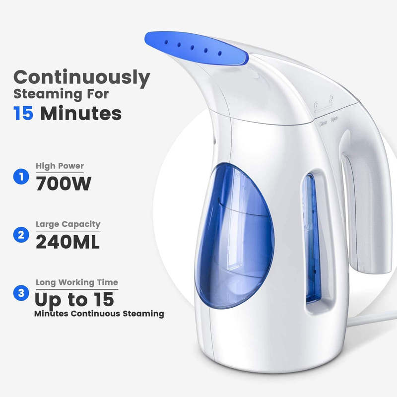 Portable Handheld Garment Steamer 240ml 700W Clothes Wrinkle Remover1