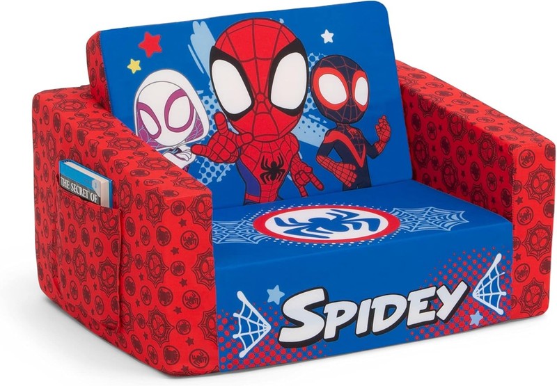 Spidey & His Amazing Friends Cozee Flip-Out Kids Chair Lounger 2-in-18