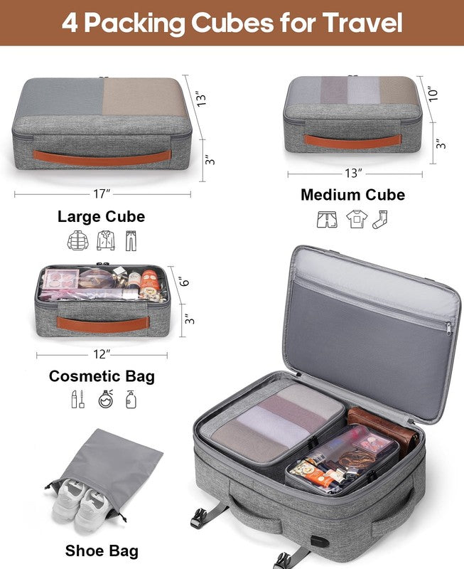 Travel Backpack 42L Carry On Flight Approved Expandable Waterproof2