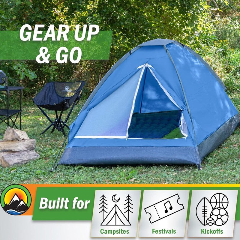 2 Person Camping Tent with Rain Fly and Carrying Bag   Lightweight Outdoor Pop u6