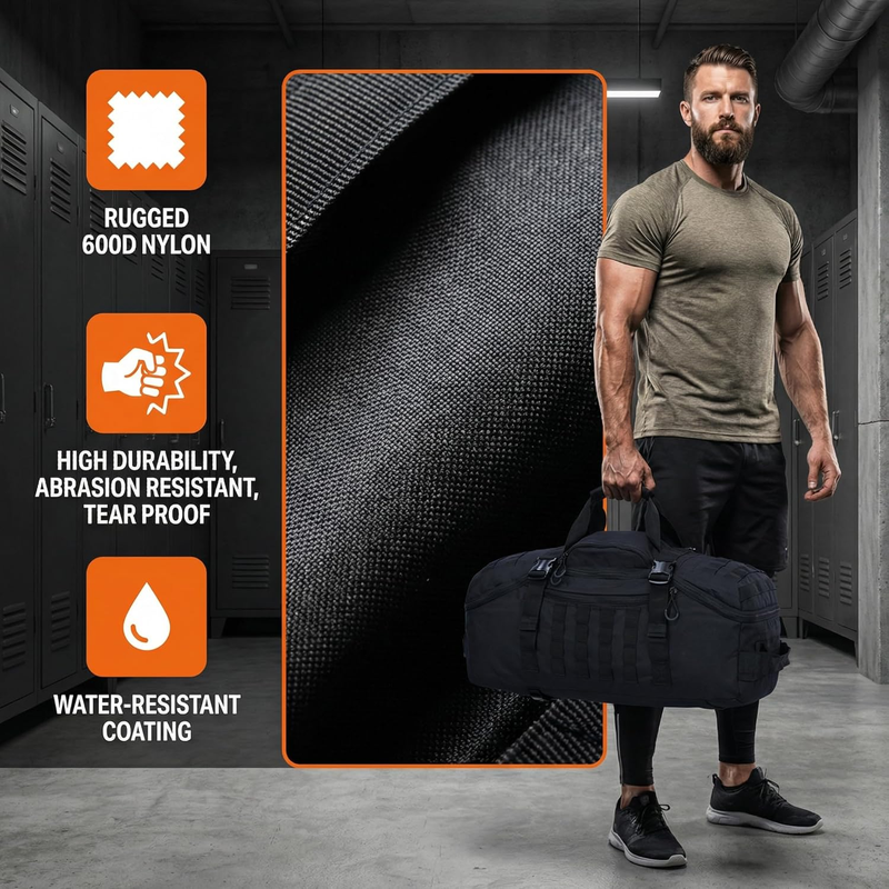 3 in 1 Gym Bag Duffel Backpack Waterproof Travel Sports Camping Gear4