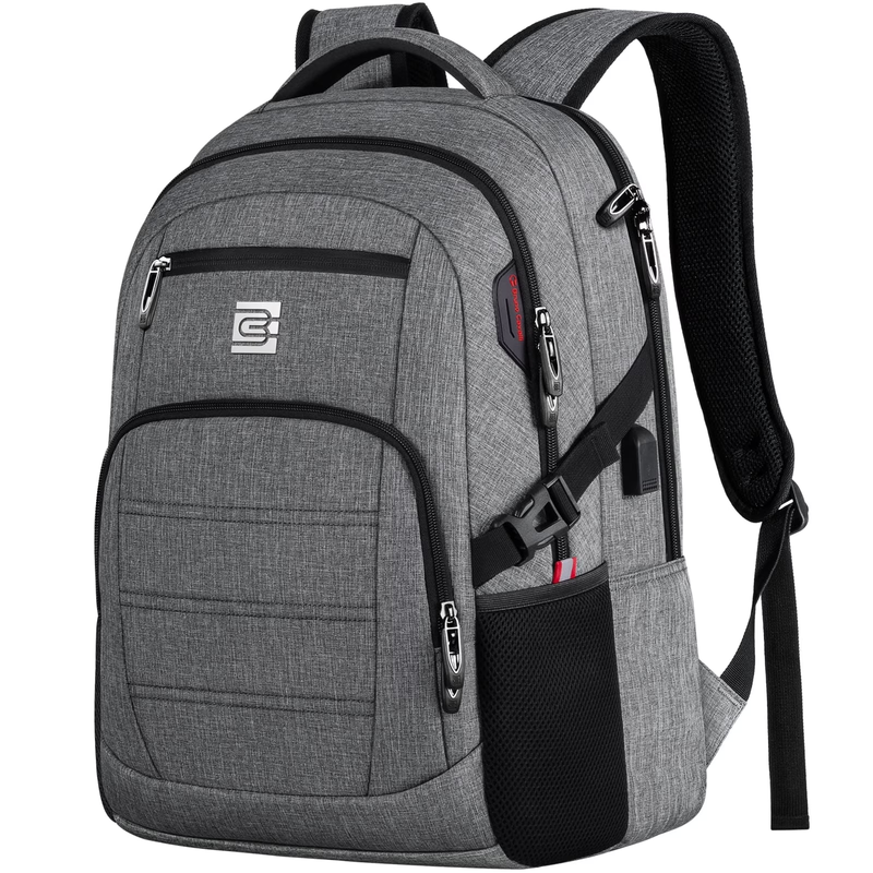 Laptop Backpack USB Charging Port Water Resistant Business Work Bag Men0