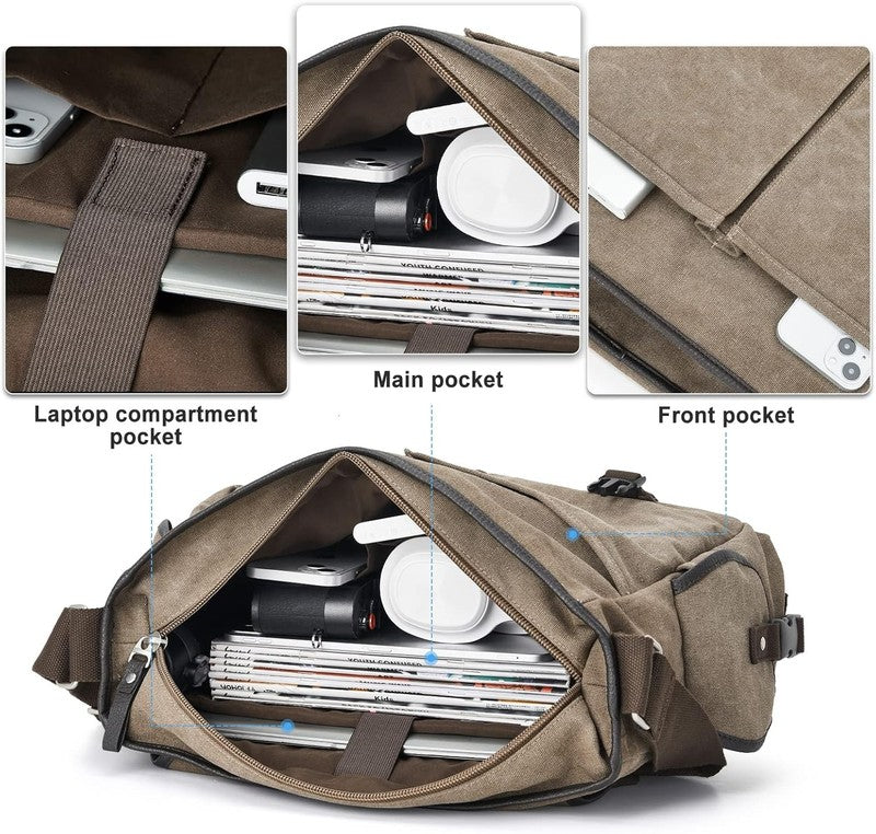 Messenger Bag Men,Waterproof Crossbody Bag,Satchel Shoulder Bag | Waterproof3