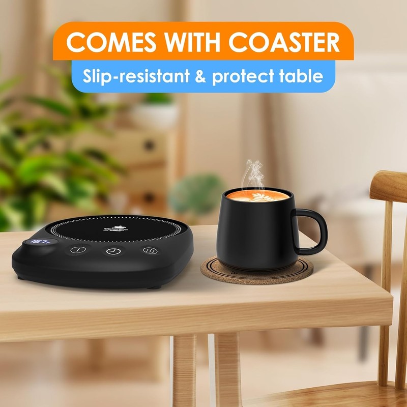 Coffee Mug Warmer with Auto Shut Off & 4 Temp Settings   Black4