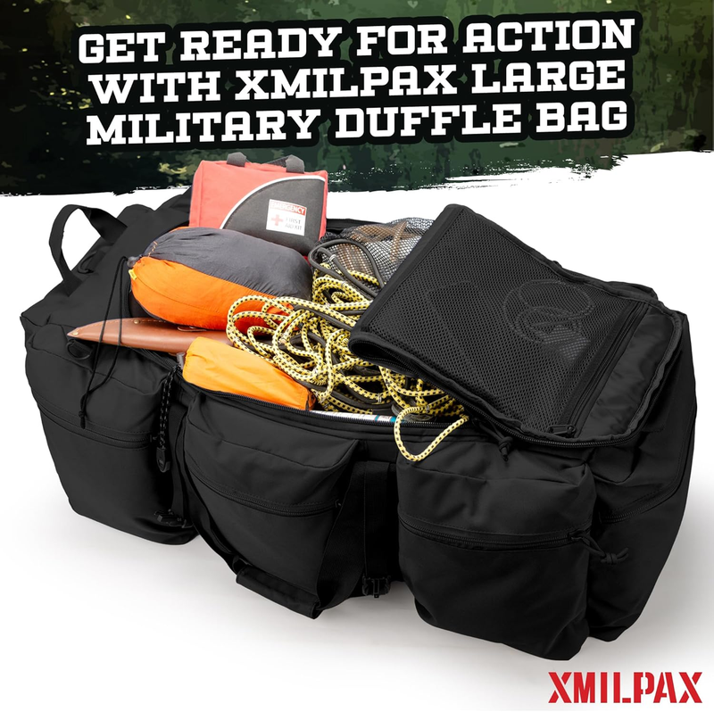 Large Military Duffle Bag 100L Tactical Travel Sports Equipment Bag3