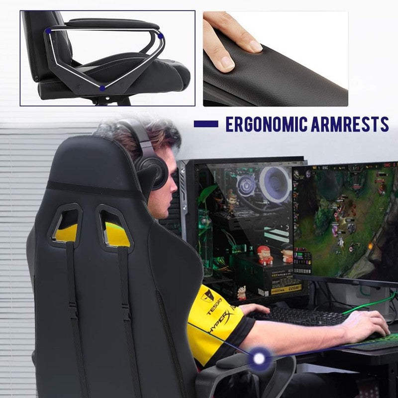 Ergonomic High Back Gaming Chair with Lumbar Support for Office & PC Use5