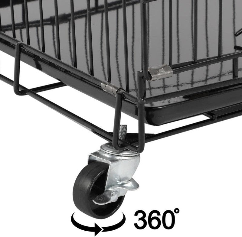 49" 4 Tier Collapsible Metal Cat Cage Kennel w/Casters Ramp Hammock Indoor6