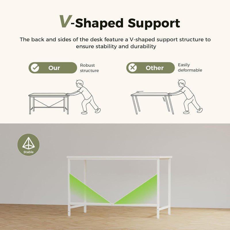 48 Inch Computer Desk Gaming Table for Small Spaces Home Office Study3