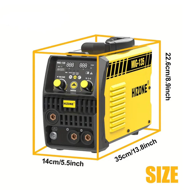 3 in 1 MIG Welder 110V Flux Core Mig/Lift Tig/Stick Gasless Welding Machine with7