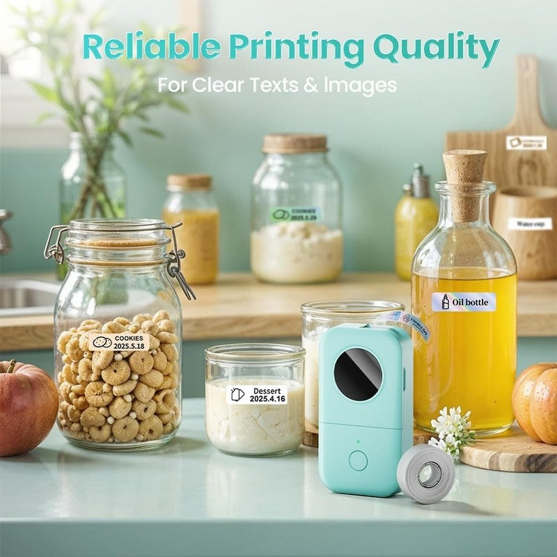 D30 Portable Bluetooth Label Maker – Mini Label Printer with Tape for Home,6