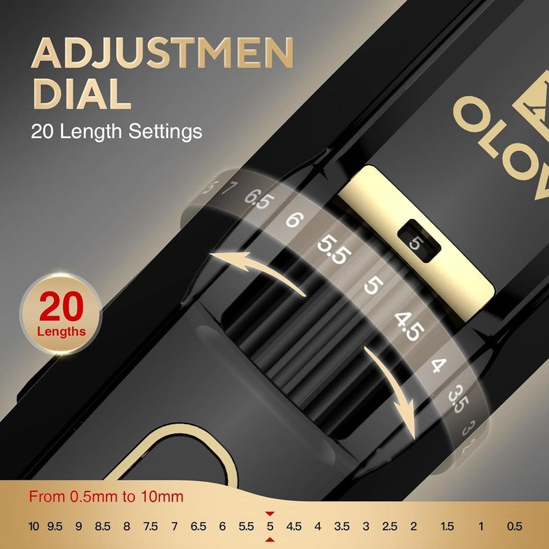 Men's Beard Trimmer - Precision Dial, 20 Length Settings, Cordless & Waterproof3