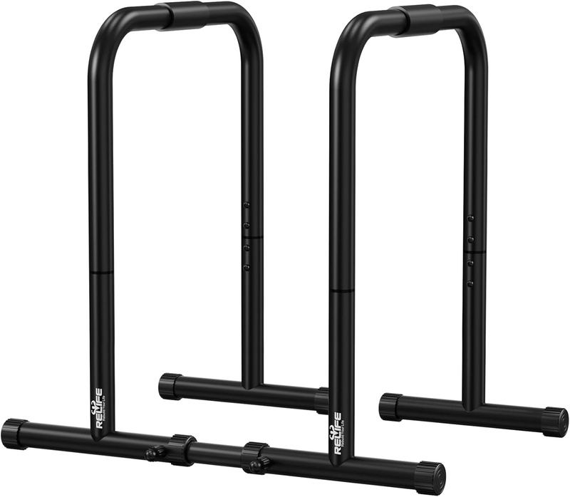 Heavy Duty Dip Station Parallette Push Up & Dip Stand Fitness Workout Bar9