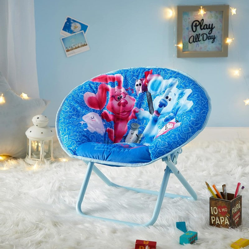 Blues Clues 19" Folding Saucer Chair w/ Cushion Toddler Kids 3+1