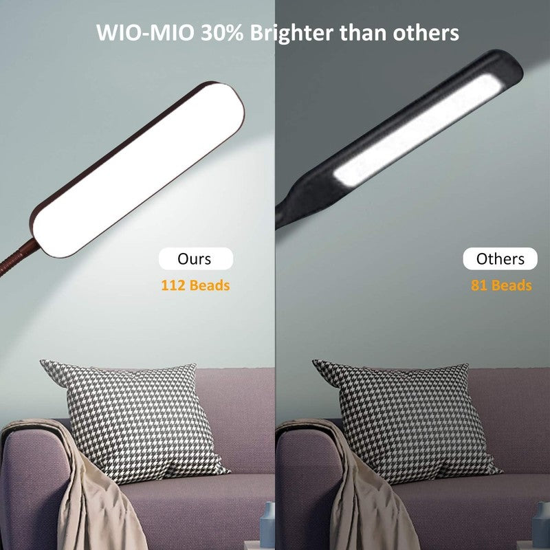 Led Floor Lamps with 15W/1000Lm Bright LED Floor Lamp with Stepless Adjustable 31