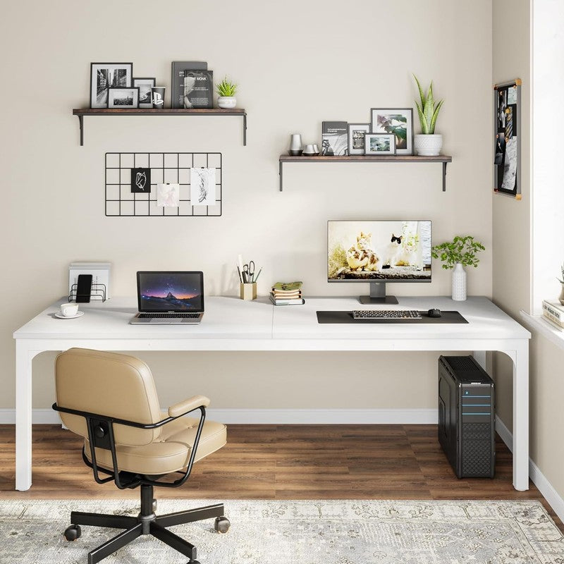 78.7'' Extra Long 2 Person Computer Desk Double Workstation Home Office5