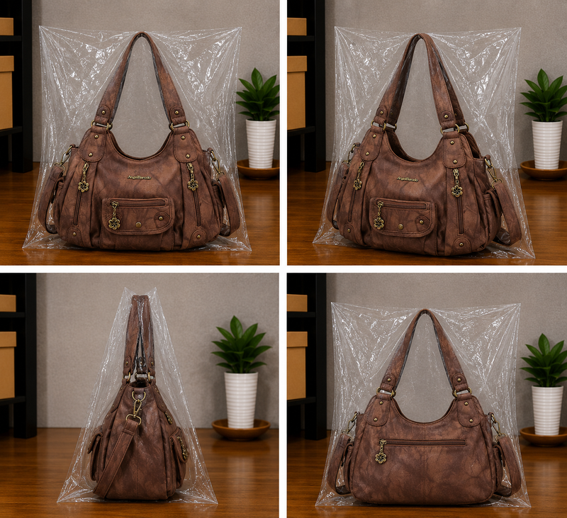 Women's Soft PU Leather Shoulder Bag Crossbody Purse Handbag0