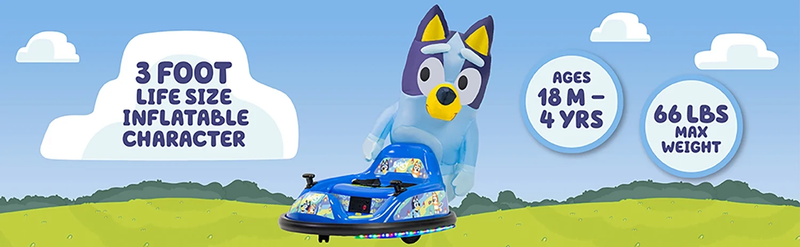 6V Imaginair Ride-On Bumper Car w/ Inflatable Character Toy9