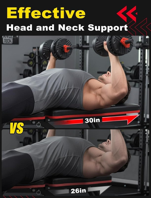 Adjustable Weight Bench Foldable Incline Decline Home Gym Workout Bench4