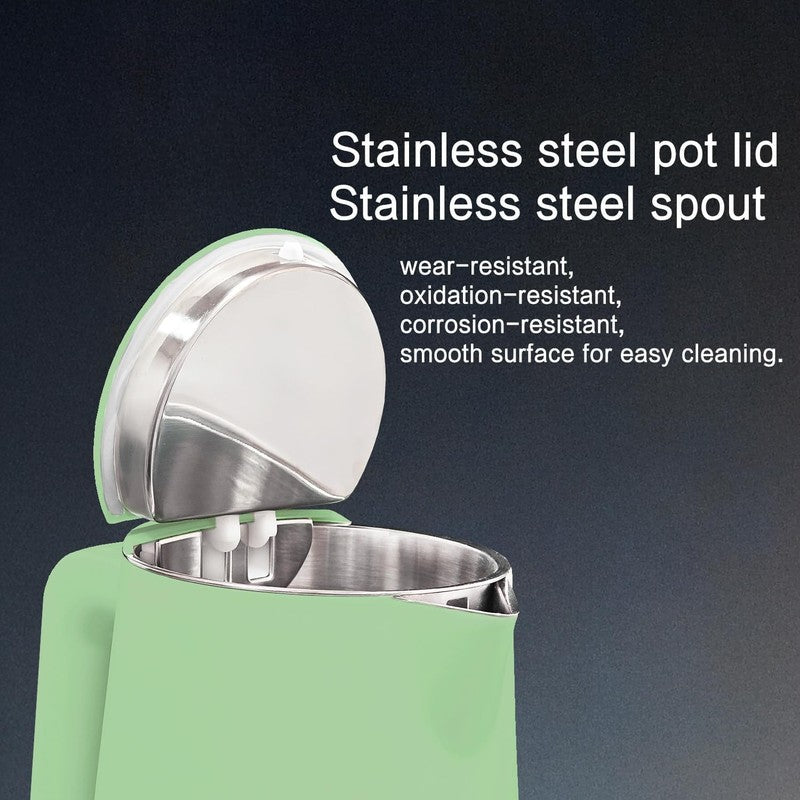 Electric Kettle 1.5L Stainless Steel Double Wall 5 Temp LED Keep Warm Green4